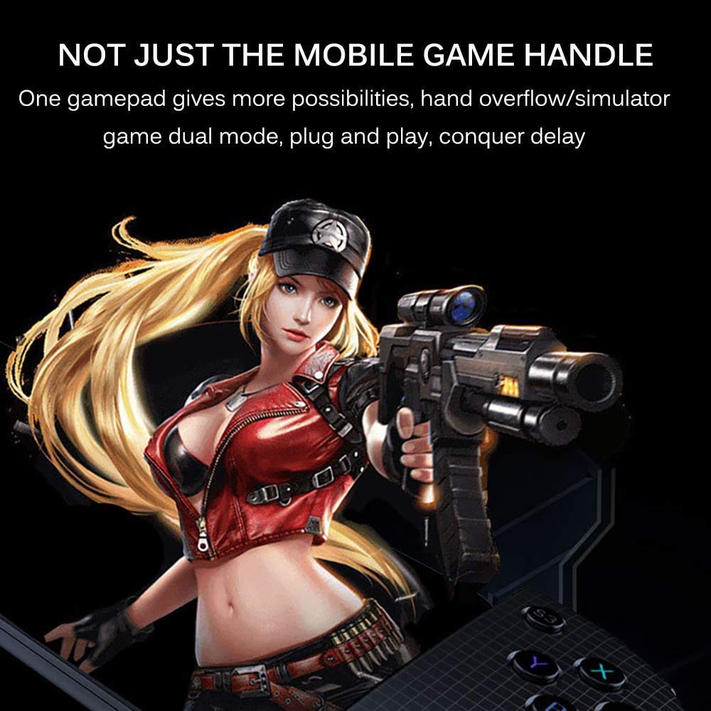 Controlador de Juegos móviles, Gamepad Joystick con conexión Tipo C Controlador retráctil Estable una función