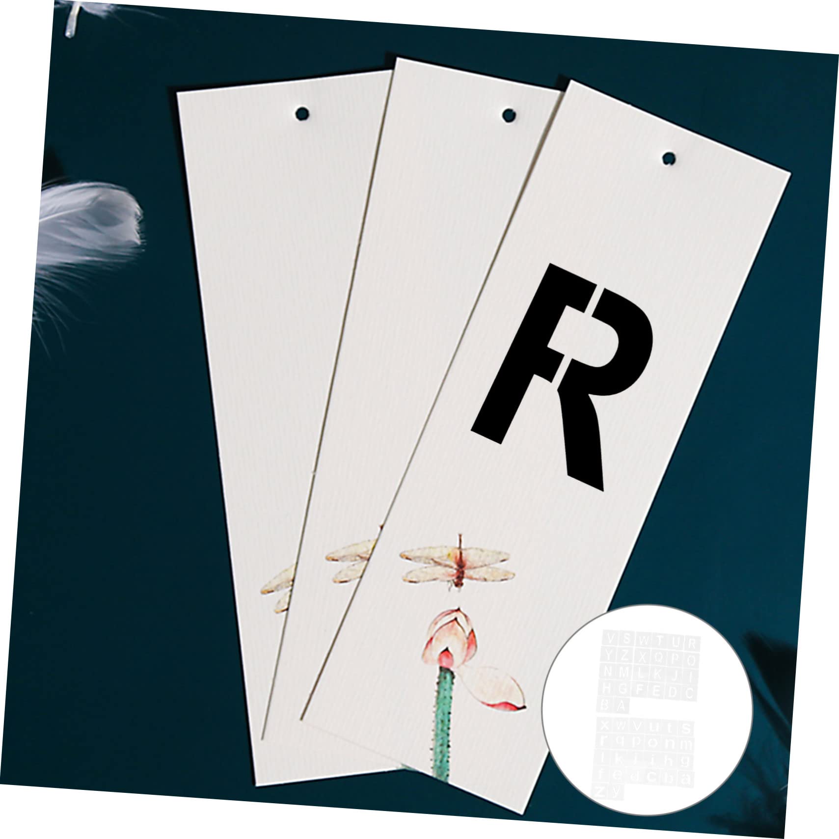 CORHAD 52 Unidades Modelo De Pintura Do Alfabeto Estênceis De Desenho De  Boas-vindas Estêncil De Alfabeto De Plástico Estênceis De Flores O Animal  De Estimação Filho Branco Número Régua | Amazon.com.br