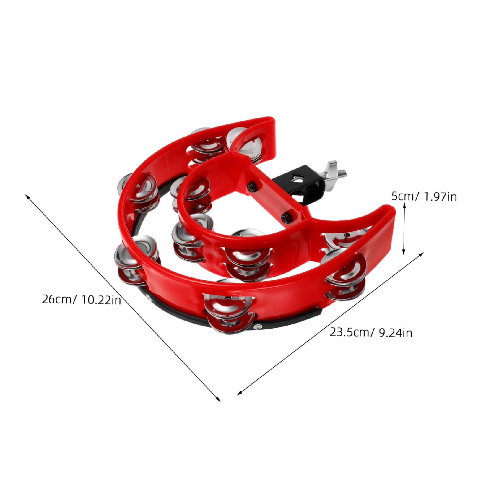 SUPVOX Percussion Tambourine Mount Holder Drum Cymbal Supply with Bright Sound Durable for Professional Musicians