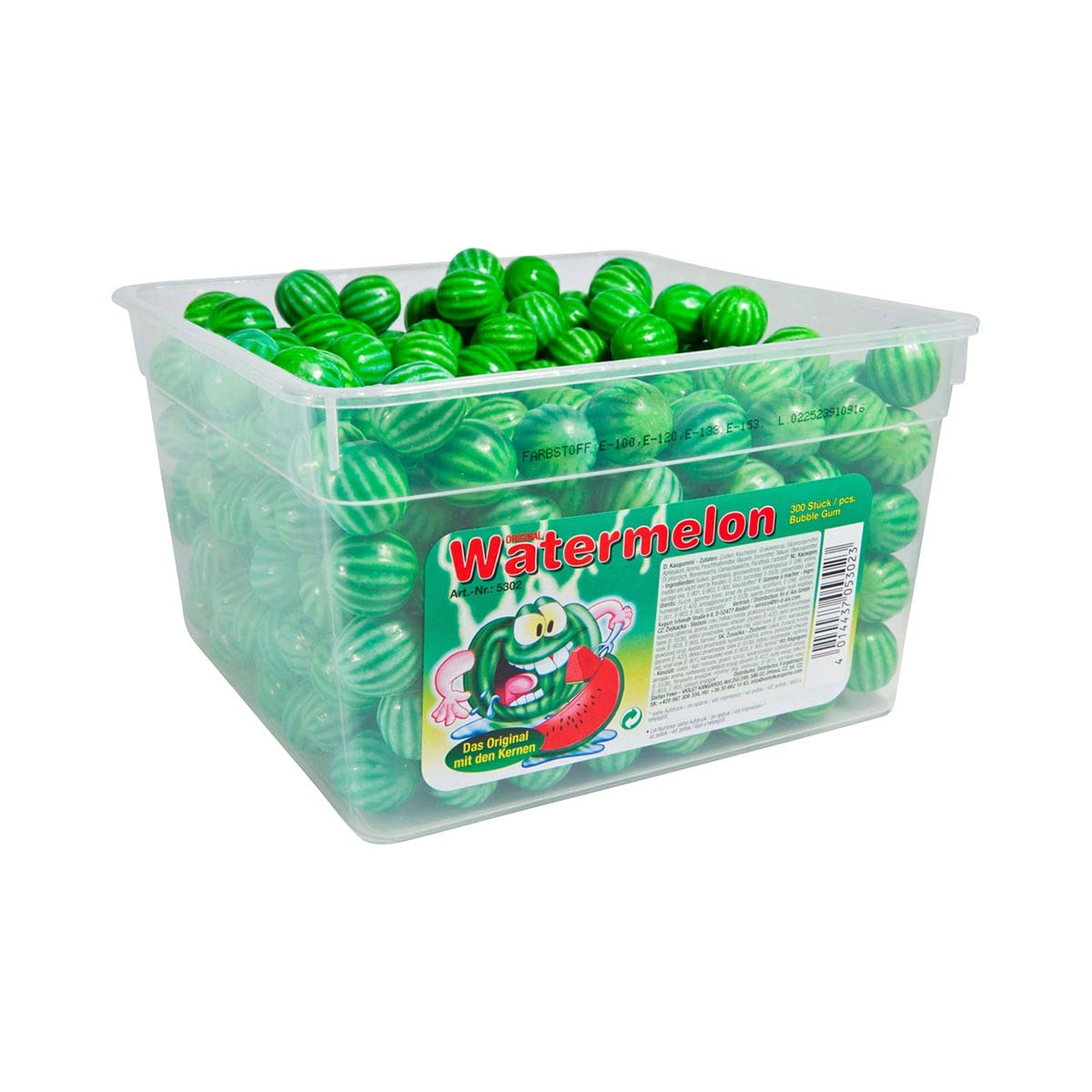 Fizzy Fruits Watermelon Bubble Gum 300er 1,5kg