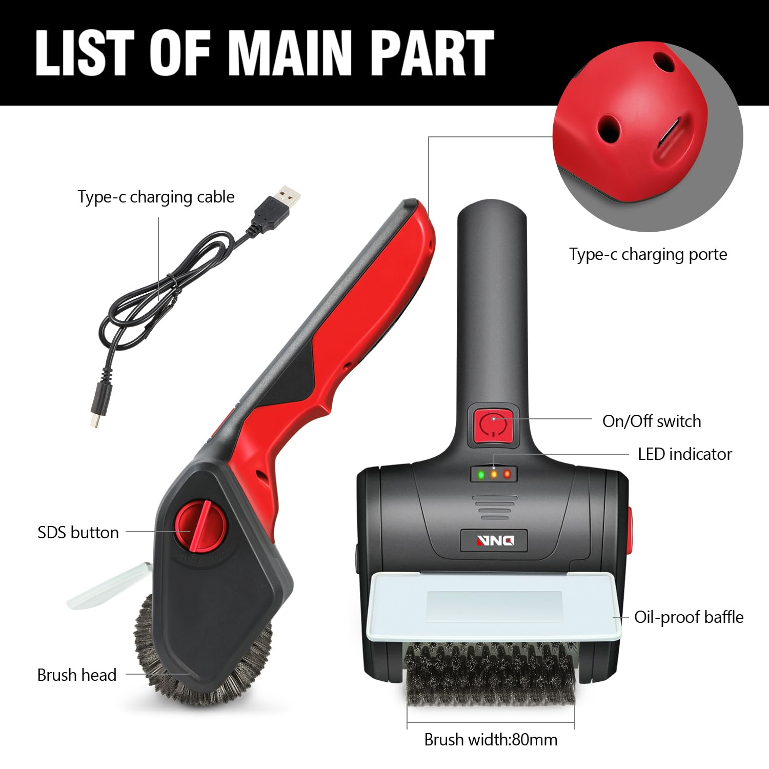 Amazon.com: DNA Motoring Cordless Electric Grill Cleaning Scrub
