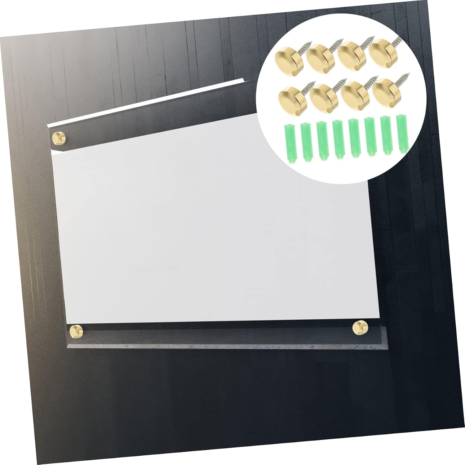 16sets Decorative Mirror Screws Caps Rustproof Cover for Furniture Easy to Install for Mirrors Wardrobes and Tea Tables