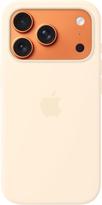Apple iPhone 17 Pro Silicone Case with MagSafe – Vanilla 