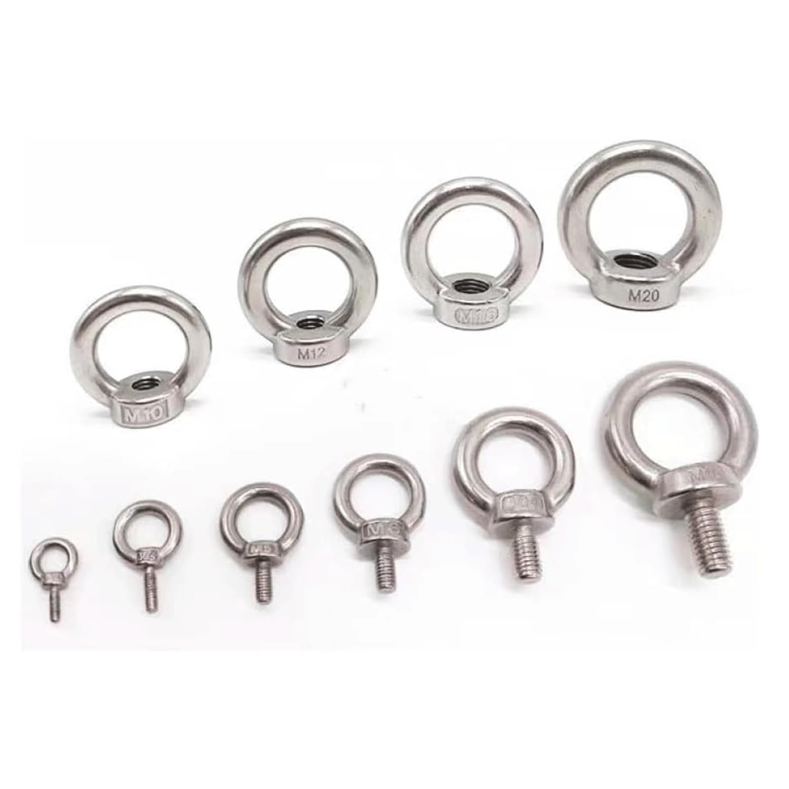 bulloni a occhiello, Bullone a occhiello di sollevamento Dado a occhiello di sollevamento Dado a occhiello Bullone a occhiello 5 pezzi Dado a occhiello Dadi a occhiello di sollevamento in acciaio inos