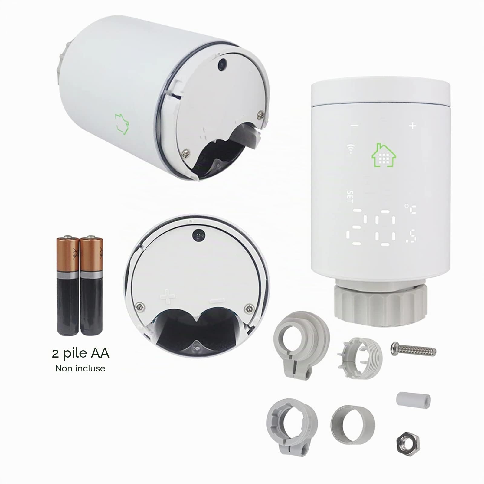 Wifi Zigbee3.0 TRV Valvola termostatica Termostatica Radiatore Controller Heater Voice & APP Telecomando