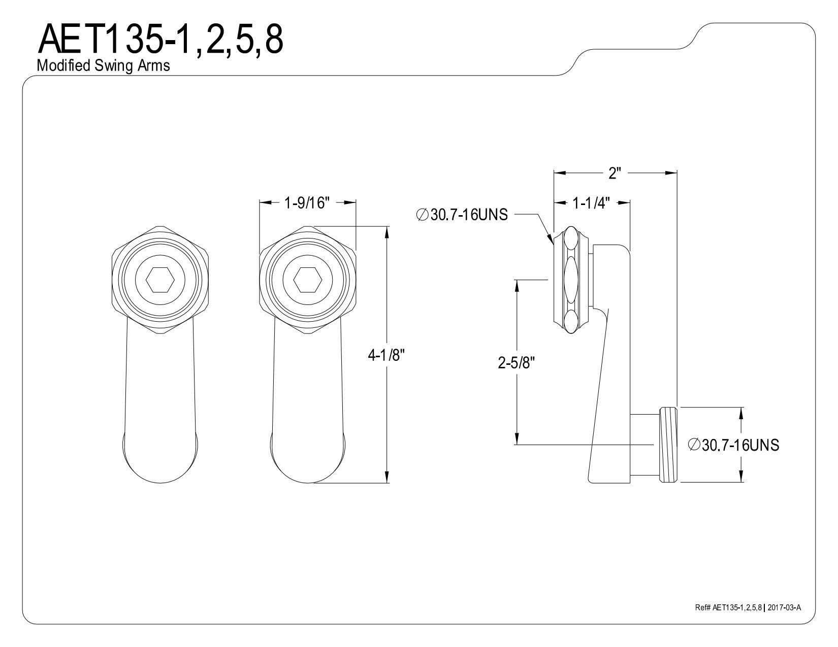 Kingston Brass AE3SE8 - Codos giratorios para grifo de tina, AET135-1