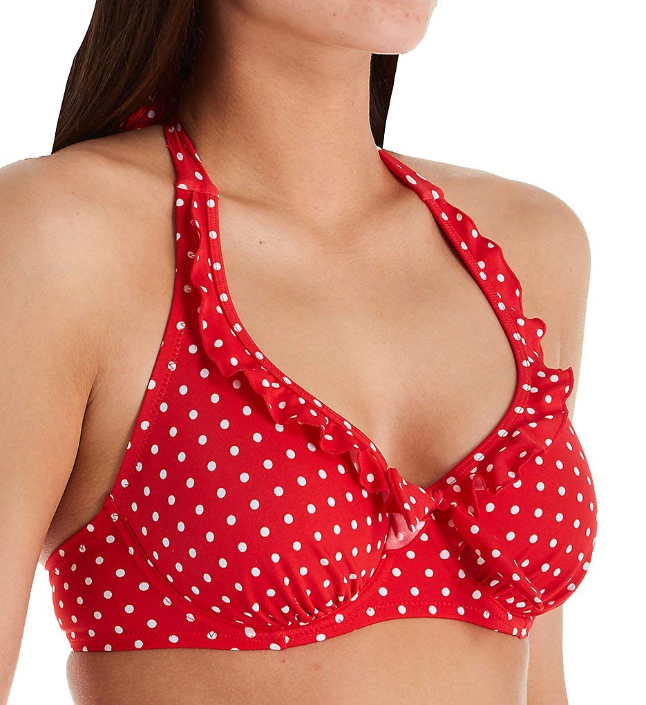 Pour MoiWomen's Hot Spots Halter Underwired Bikini Top