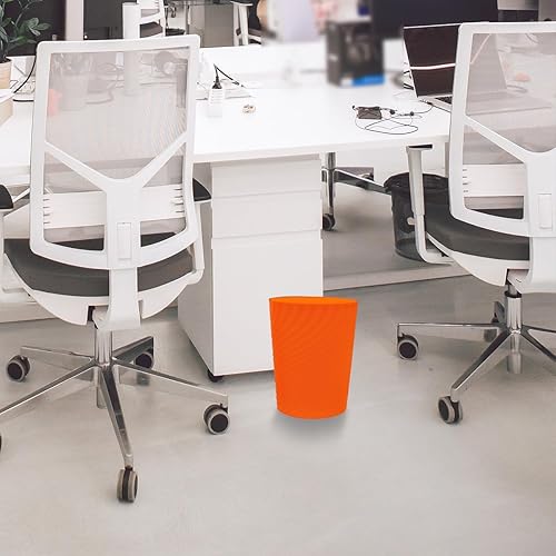 Miniatura 9 de DAJITRE Cubo de basura pequeño de 1.8 galones, papelera de reciclaje de perfil delgado para espacios compactos, baño, oficina, dormitorio, cocina