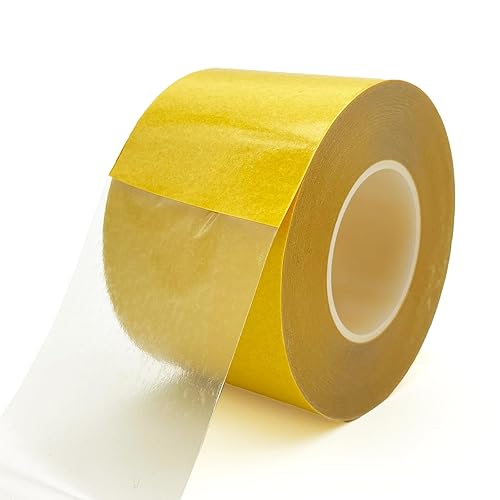 Miniatura 8 de XWADJCD Cinta transparente ultrafina de doble cara de 1 pulgada x 66 pies, resistente de dos lados para paredes, manualidades y manualidades,