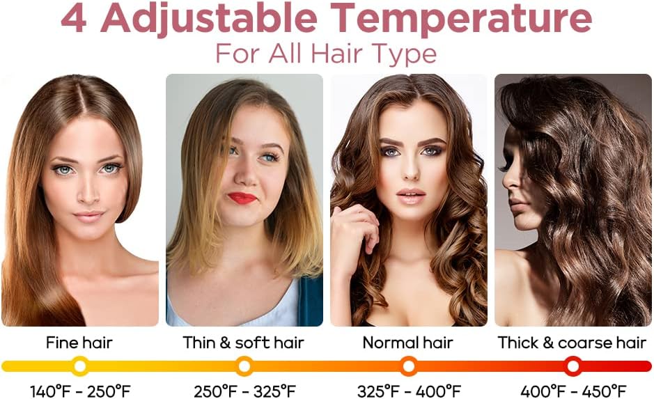 Miniatura 9 de Juego de herramientas de peluquería profesional 3 en 1 (secado de pelo, plancha plana, rizadora)