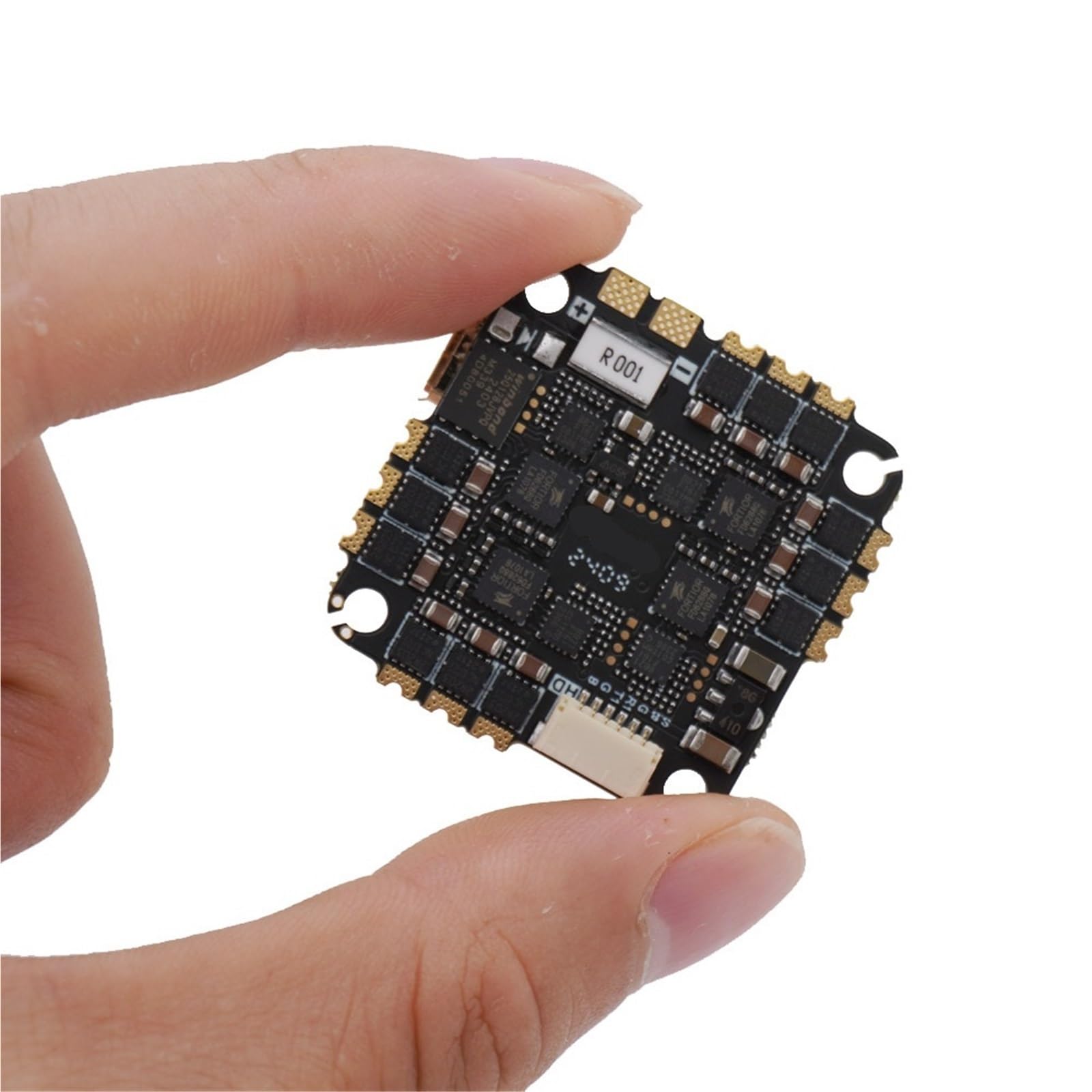 Compatibile con Drone 2-6S F411 Flight Controller AIO con giroscopio BMI270, ESC BLHeli_S 35A 45A, OSD e sensore di corrente(F411 AIO 45A)