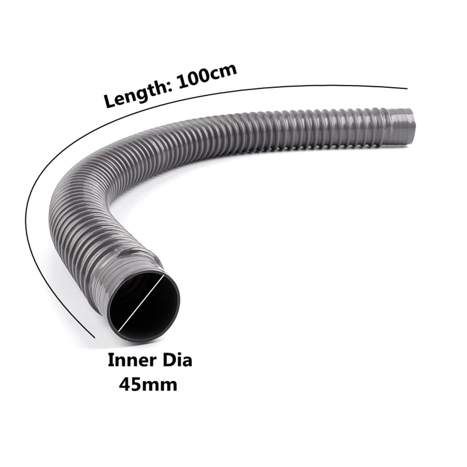 Manguera de desagüe extensible con conector, Desag Manguera de drenaje universal for lavadora, lavavajillas, engrosamiento, longitud 80 cm, diámetro interior 40/45/50 mm(I D 45mm X 100cm)