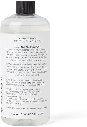 Miniatura 2 de Champú detergente de cachemira, lana y delicados, 42 cargas. Fabricado en Estados Unidos (sin aroma)