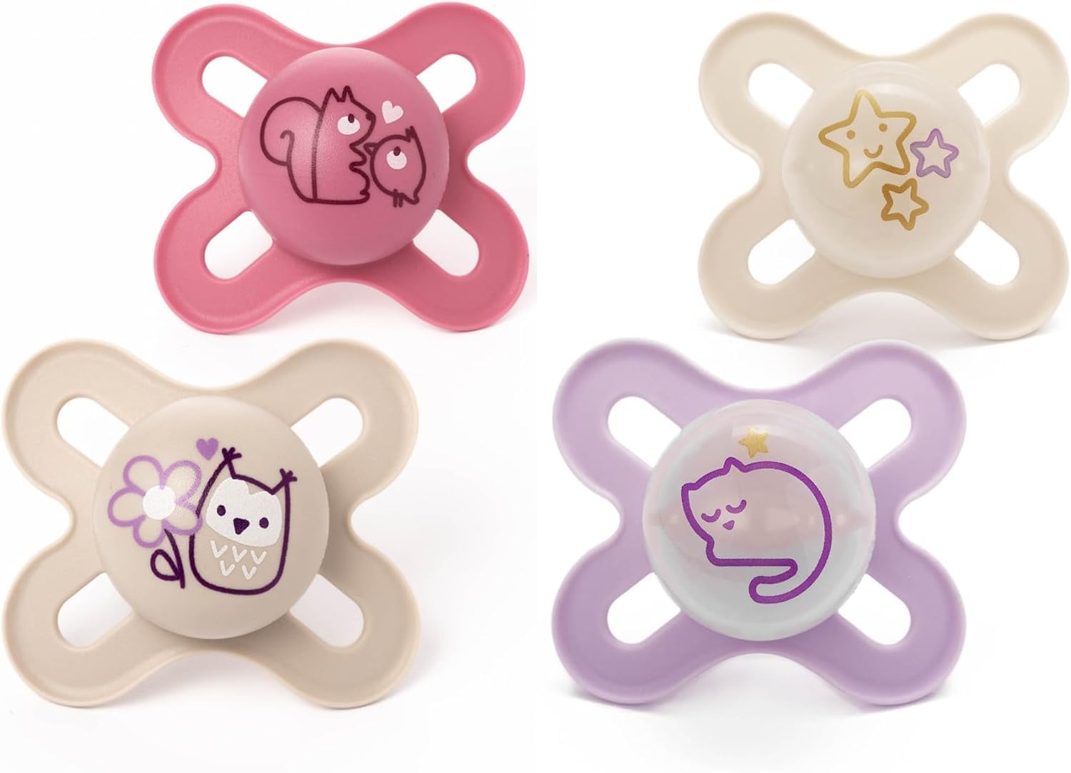 MAM Original Start Day & Night Soothers, Blue, 4 Pack