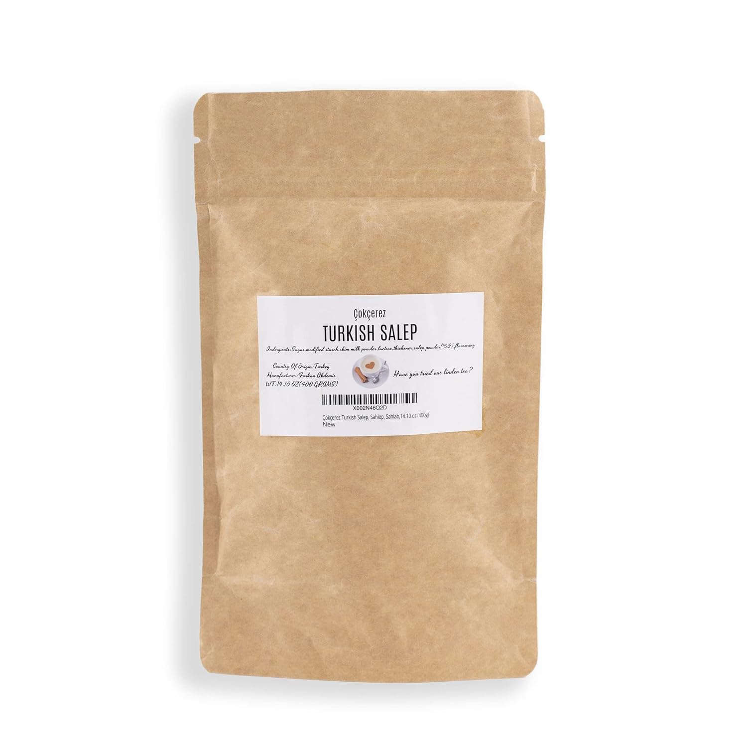 Çokçerez Turkish Salep, Sahlep, Sahlab,14.10 oz ice Cream Mix (400g)