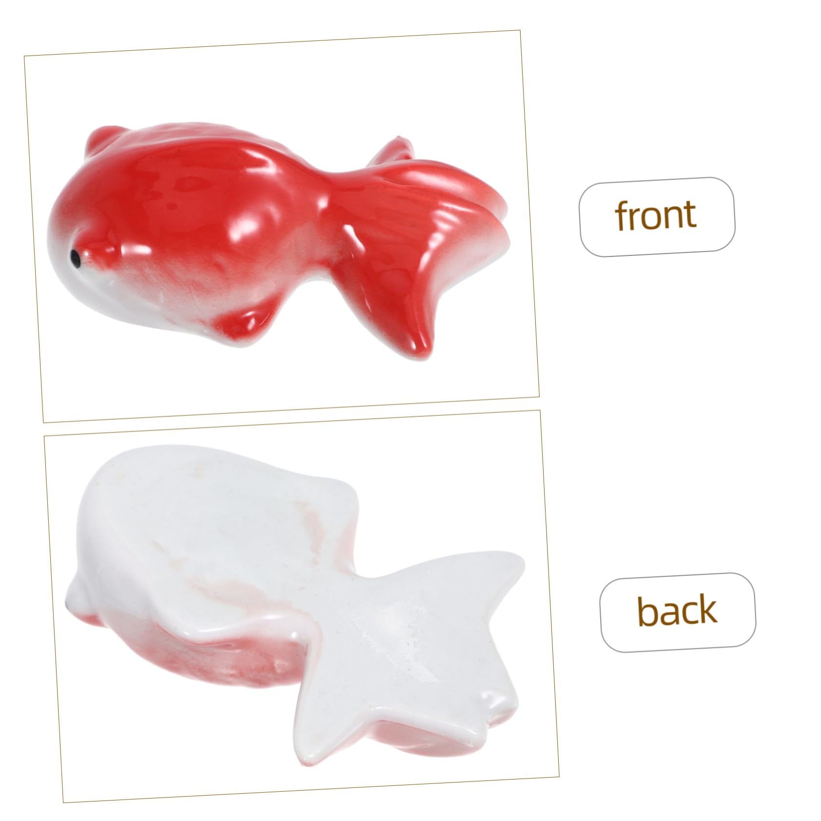 Alipis 4 Pz ninnoli in ceramica aquarium aqua adorn laguiole ornamenti per acquari toy pesci d'acquario artificiali sculture di pesci statua artigianato con acquario mestiere di pesce