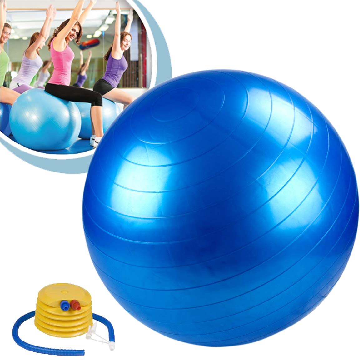 ONEX Pregnancy Ball, Exercise ball Yoga, Birthing, Balance Balls with Pump, Anti-Slip & Anti-Burst, Fitness, Physical Therapy - Image 2