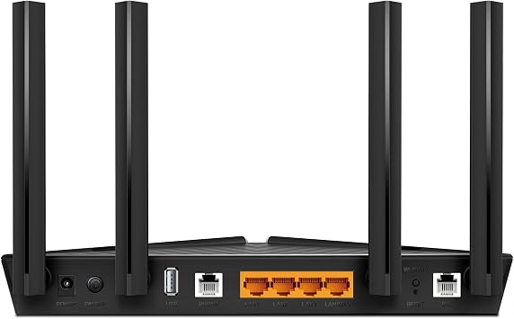 TP-Link Archer VX1800v AX1800Mbps Dual-Band Wi-Fi 6 Gigabit VDSL/ADSL Modem Router, 1201/5 GHz, 574/2.4 GHz, USB 2.0 for 4G Option, 2X 2MU-MIMO, VoIP Support, Tether App
