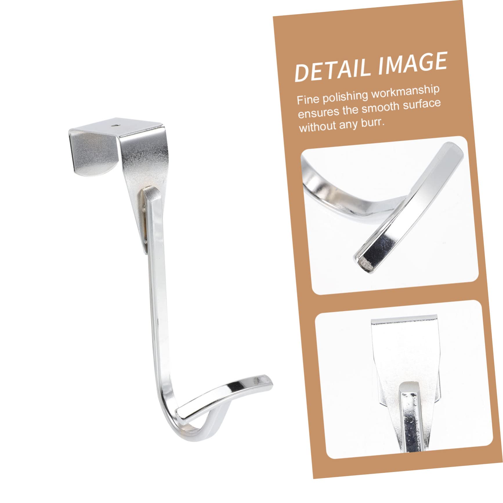 Levemolo 2sets Over The Door Hanger Multi-Functional Hooks Iron Coathanger Strong Load-Bearing Bathroom Kitchen Organizer 2pcs*2