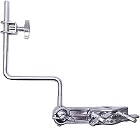 Vista 4 de Soporte de brazo de cencerro de forma de Z 3/8" accesorios de montaje de percusión acero cromado