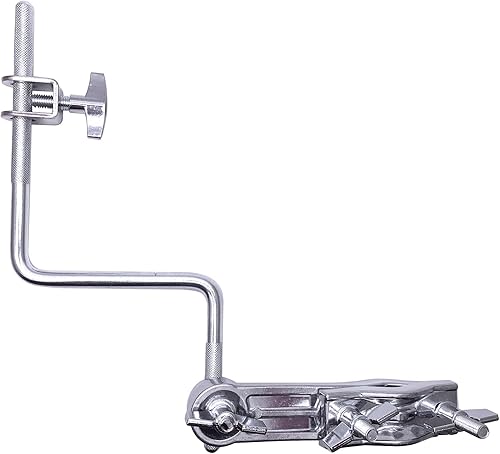 Miniatura 4 de Soporte de brazo de cencerro de forma de Z 38" accesorios de montaje de percusión acero cromado