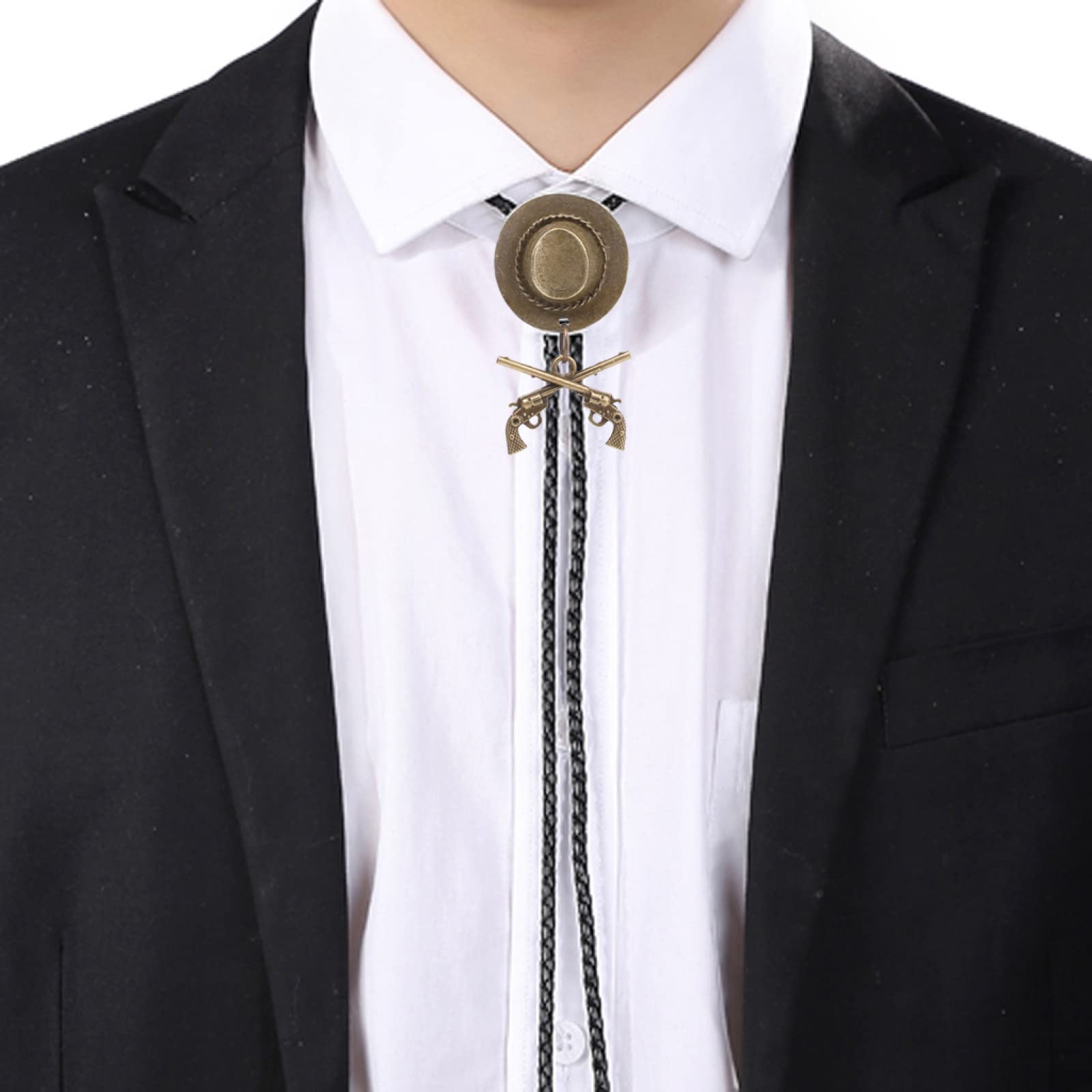 Cravatta Bolo Cowboy Con Fibbia Testa Di Toro - Accessorio Western Per Un Look Unico! - 2