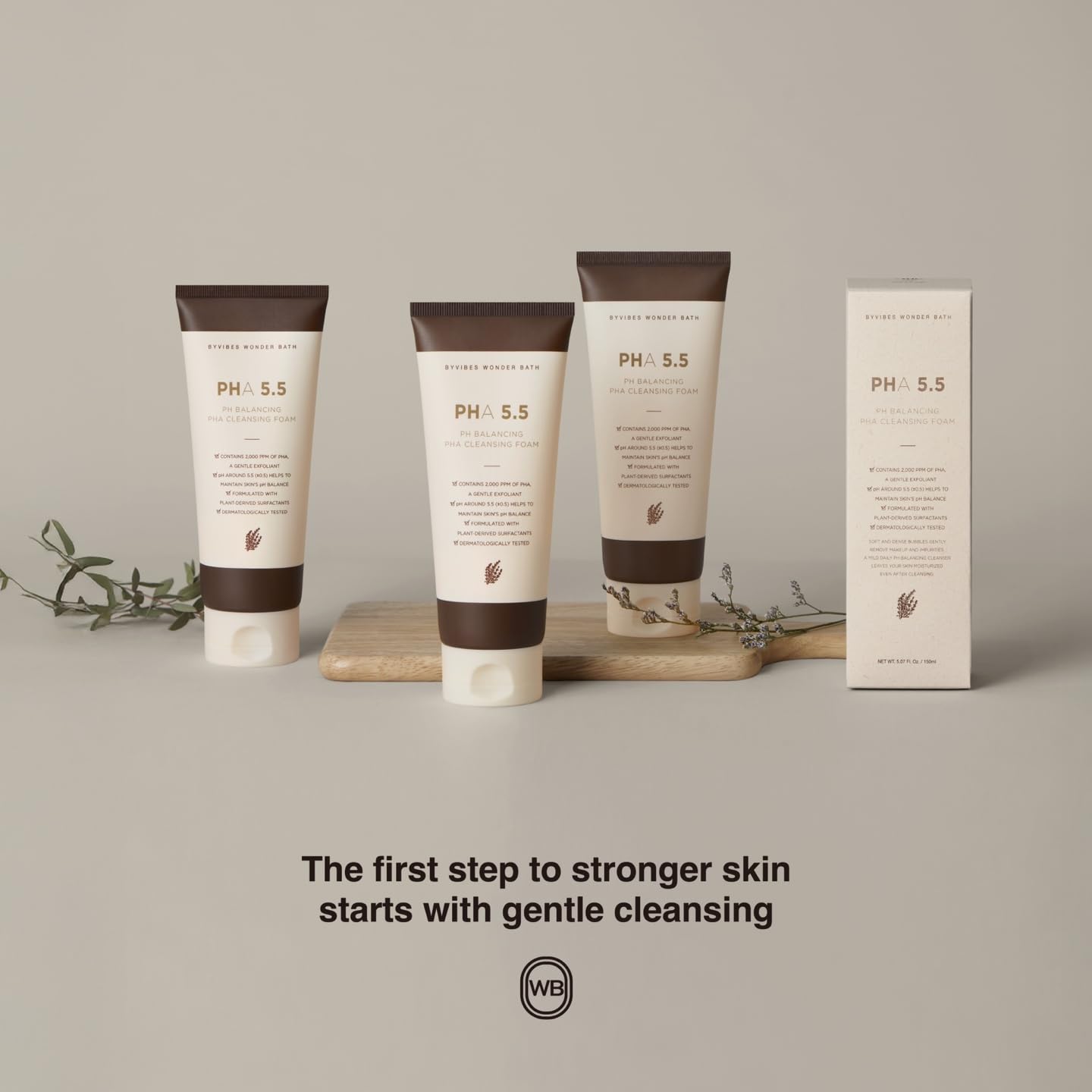 PH Balancing PHA Cleansing Foam - Korean Face Wash for Sensitive Skin, Gentle Hydrating Facial Cleanser, Exfoliating Skin care, 4.4 Fl Oz (130ml) - Image 8