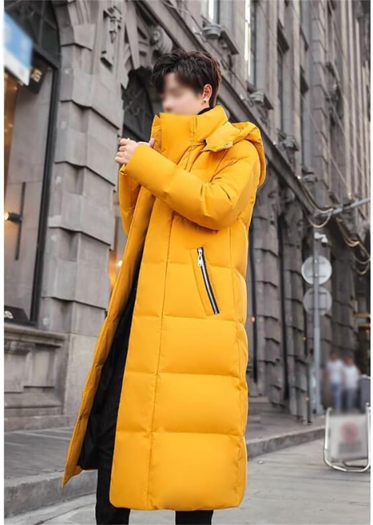 Down Jacket Men Long Money Extra Thick Winter Over The Knee Super Warm Coat