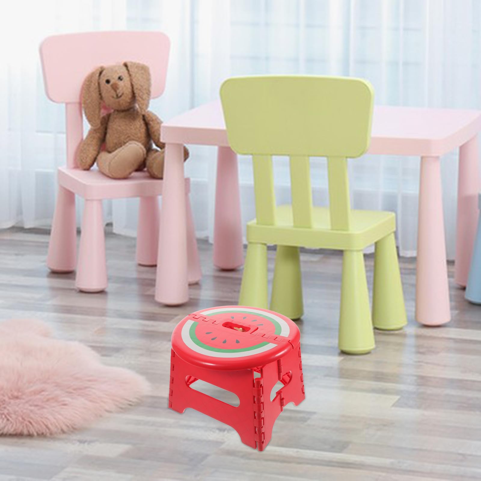 MAGICLULU Sgabello Pieghevole in Plastica, Portatile e Resistente, Sgabello da Campeggio e Pesca per Uso Esterno, per Viaggi, Giardinaggio e Attività All’aperto