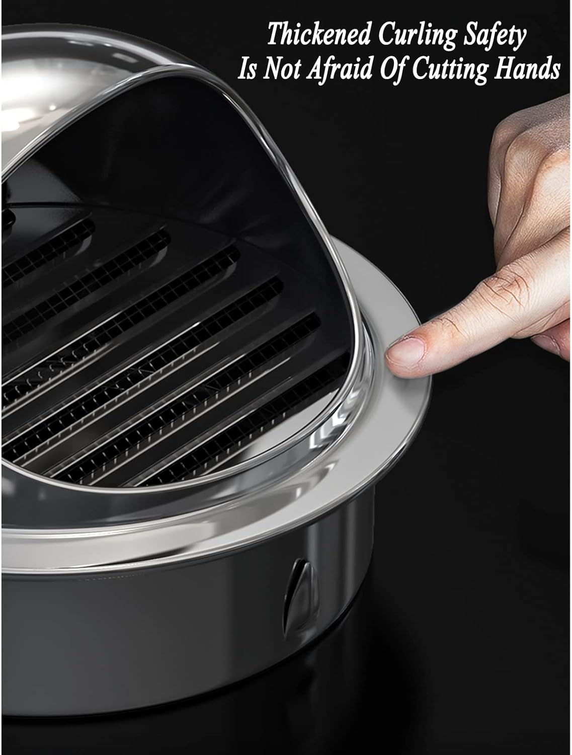 Vent Cover Extractor Fan Vent Cover Air Vent Covers Wall,Weatherproof Soffit Ventilation Outlet with Fly Screen Mesh,Wall Vent Outlet/160Mm/6.30In (Size : 200Mm/7.87In)