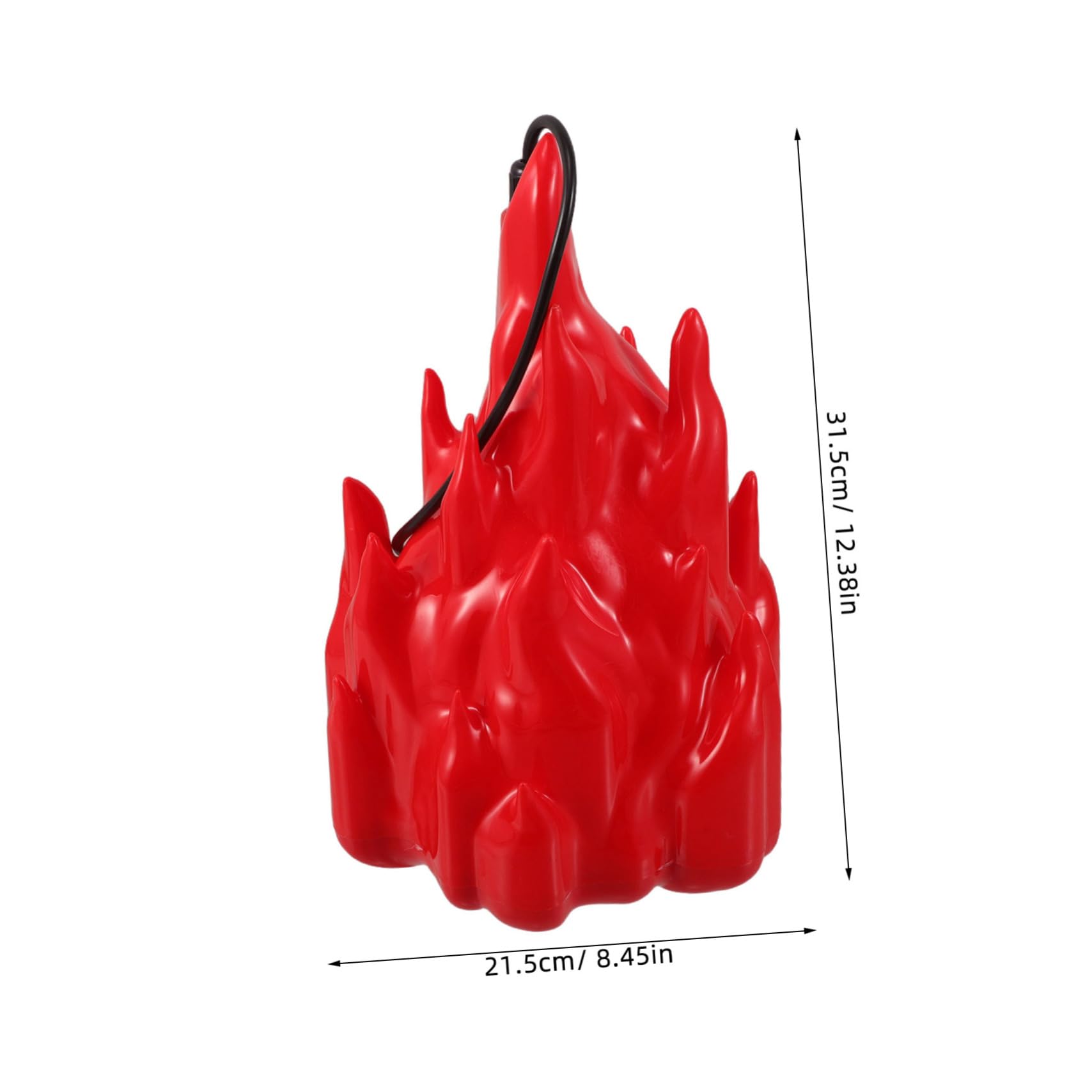 Mikikit Lampada Effetto Fiamma LED Tremolante Luce Notturna Decorativa Simula Fuoco per Patio Campeggio Installazione Semplice Atmosfera Accogliente