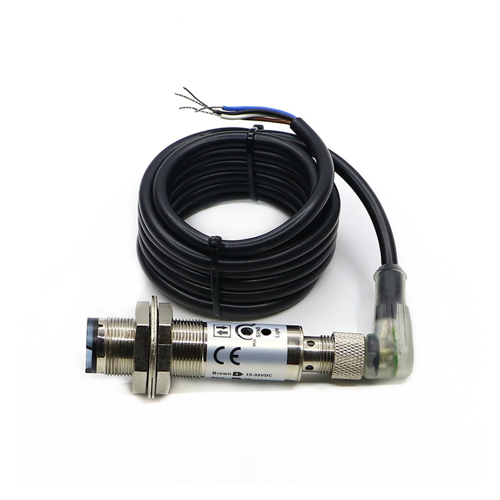 PXQCHAVLN E18 photoelectric Sensor ERC18M-DS30B2 PNP Diffuse Reflection Long-Distance Switch