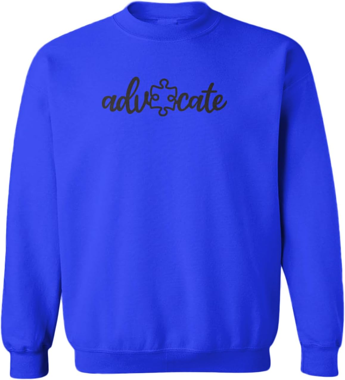 Tcombo Advocate Puzzle Piece - Autism Awareness Toddler Fleece Crewneck Sweater