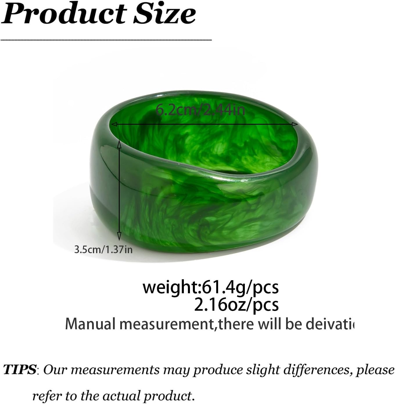 72ore Resin Bangles Acrylic Bracelets for Women Chunky Gold Bangle Bracelet Irregular Thick Bangle Jewelry Gifts - Image 6