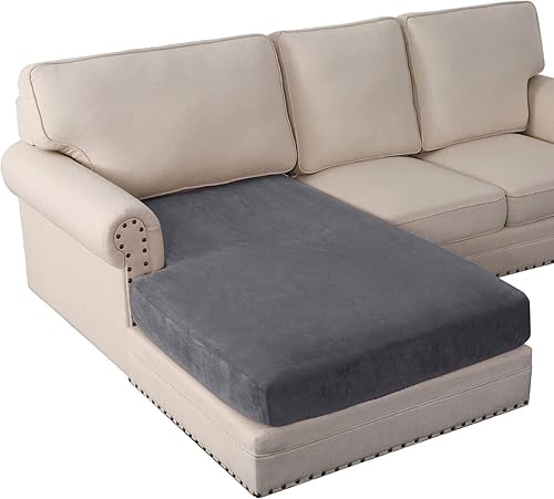 Miniatura 1 de ADPON Fundas de terciopelo para sofá modular, funda de cojín para sofá o sillón, en forma de L, funda separada para sofá seccional izquierdo o
