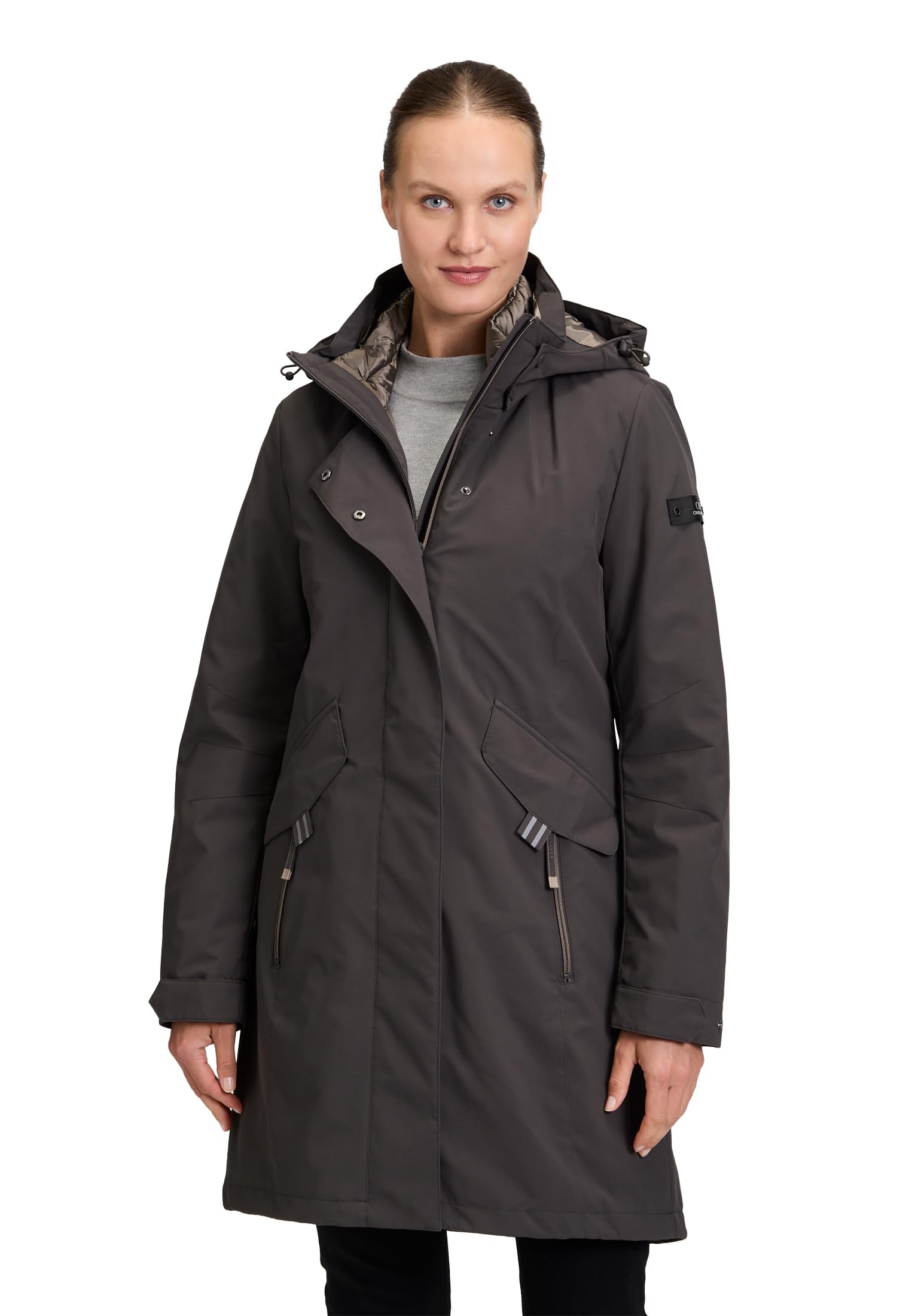 Betty Barclay Damen 3 in 1 Jacke mit Abnehmbarer Kapuze