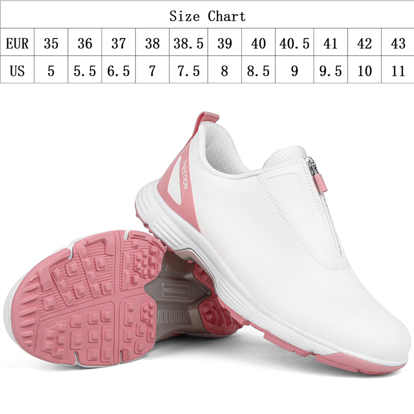 Scarpe da Golf Impermeabili da Donna, Professionali, Senza Punte, Leggere, Antiscivolo, per l'allenamento Sportivo all'aperto