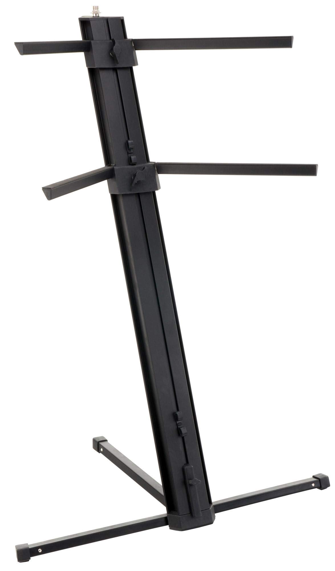 Classic Cantabile Support Clavier KS-100 Noir avec Microperche et Housse de Transport