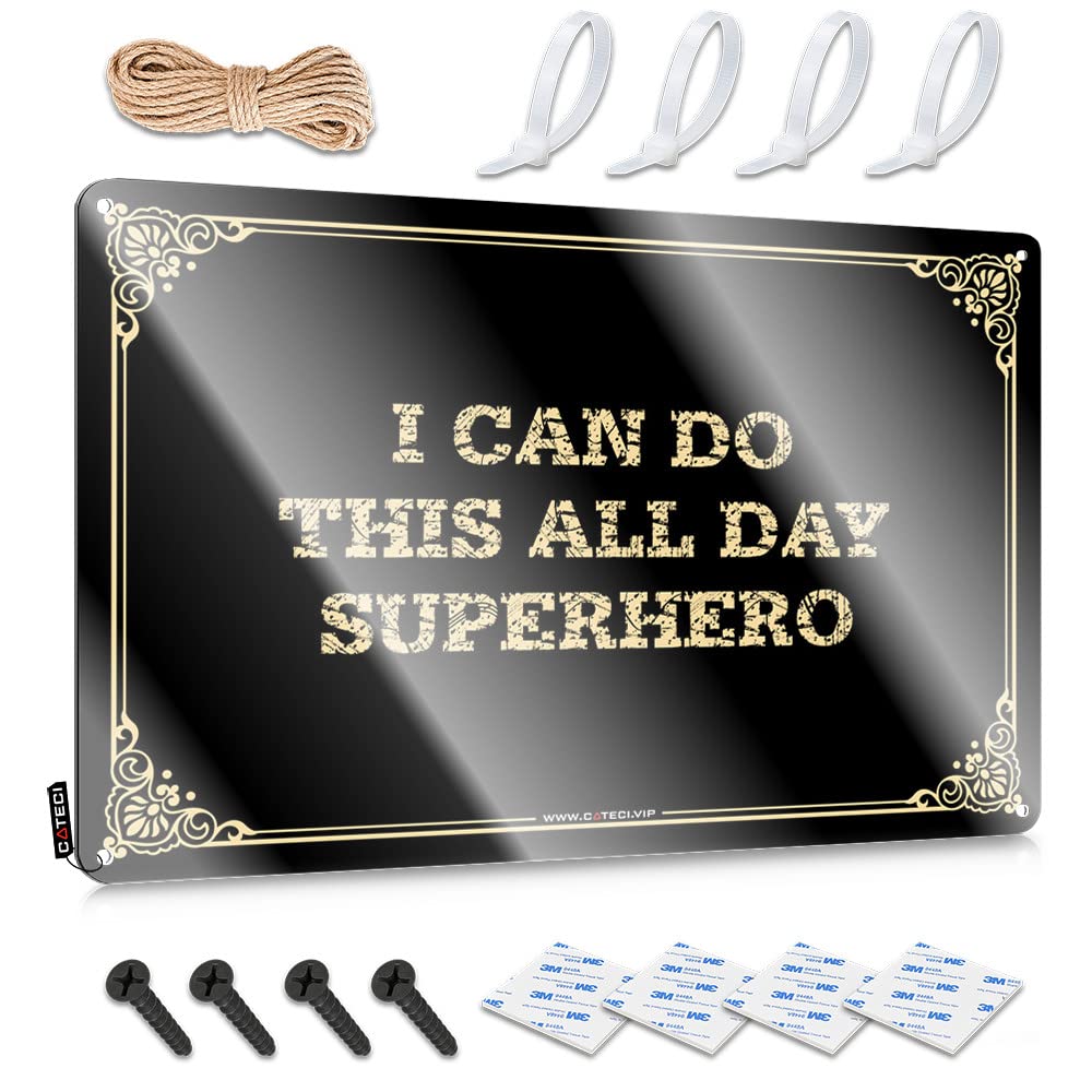 Vintage Signs Designer | I Can Do This All Day Superhero Classy Farmhouse Decoration(30X40CM)