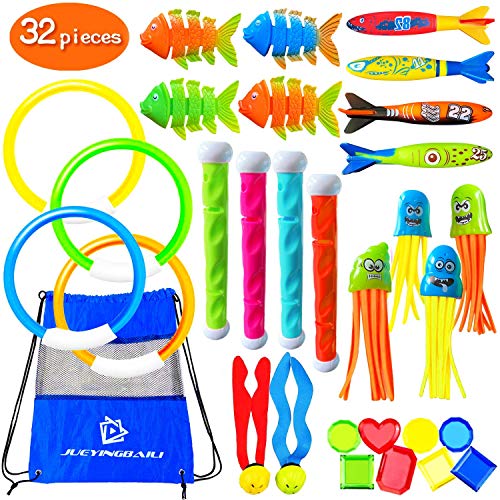 Kppalex Underwater Swim Pool Diving Toys - 30 Pcs Summer Swimming Dive Toy