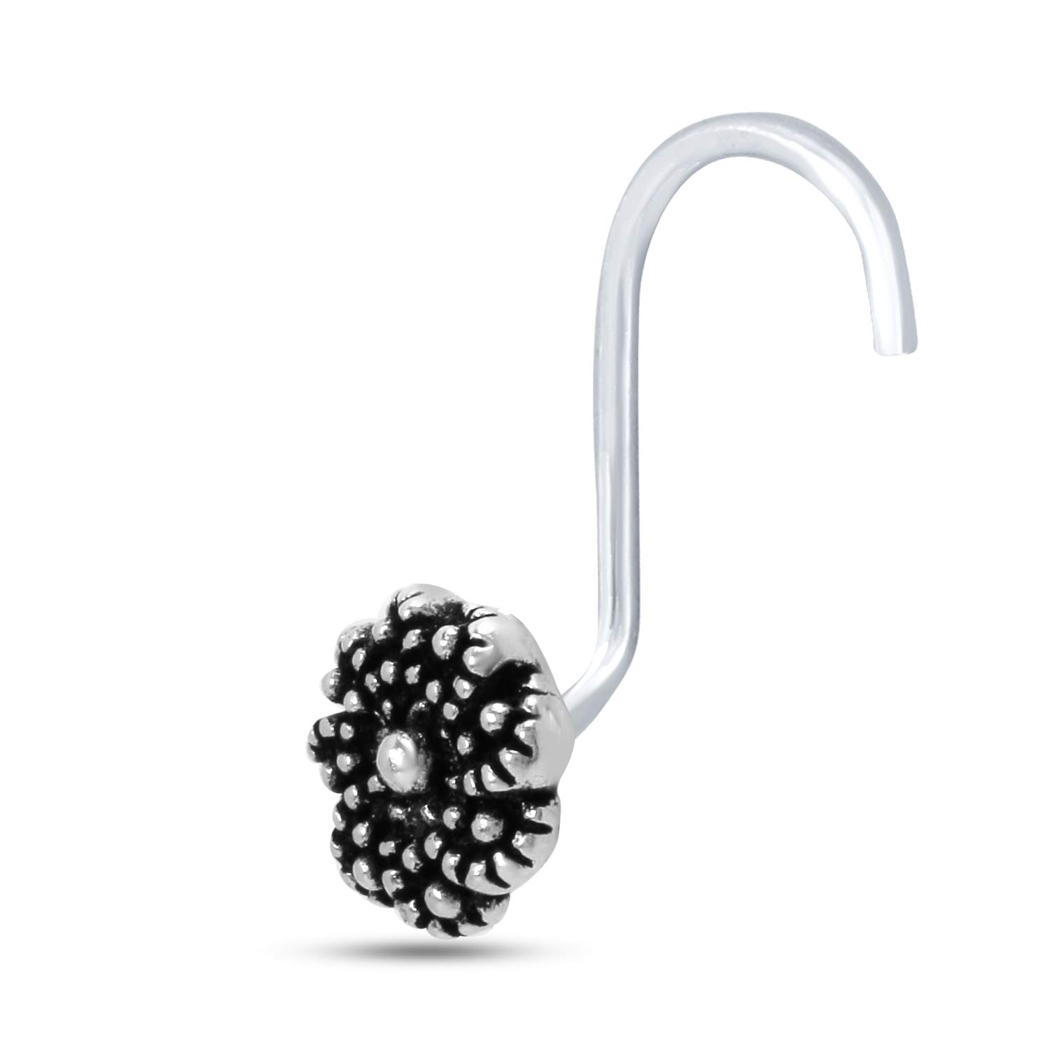 See full amazon price history chart for NEMICHAND JEWELS Pure 925 Sterling Silver Round Oxidised Nose Pin For Womens NEMICHAND JEWELS Pure 925 Sterling Silver Round Oxidised Nose Pin For Womens (B08XW1MLPW) Amazon Price History, Amazon Price Tracker