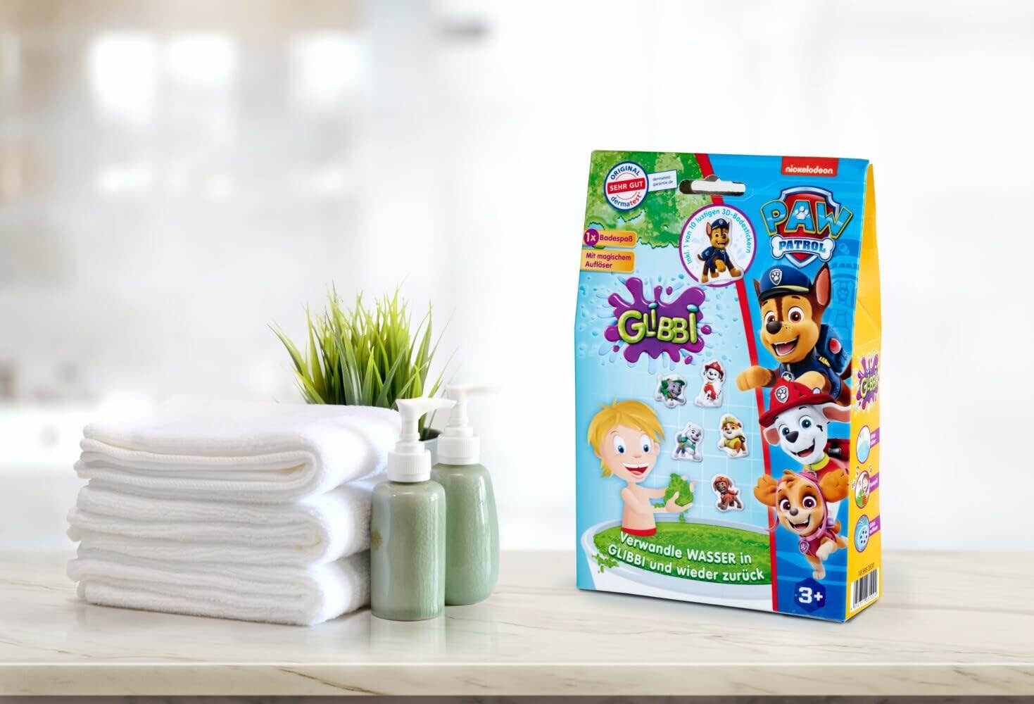 Simba - Glibbi Paw Patrol Bath Toys, Green, 300 g (1st Pack) (105953531)