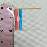 Vista 3 de skrnrhrery Las cuchillas de hélice, las hélices positivas y negativas de 1.8 pulgadas son adecuadas para cuadricópteros modelo de avión planeador