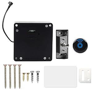 Cerradura de Cajón de Gabinete, Cerradura de Cajón Inteligente RFID para Oficina en Casa Cerradura de Gabinete Inteligente Lector Invisible Electrónico