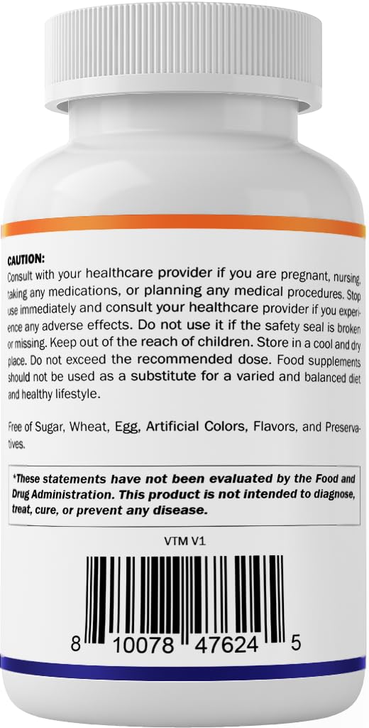 Vitamatic Vitamin D3 10,000 IU with Vitamin K2 MK7 200 mcg, 120 Tablets — Amazon image 9