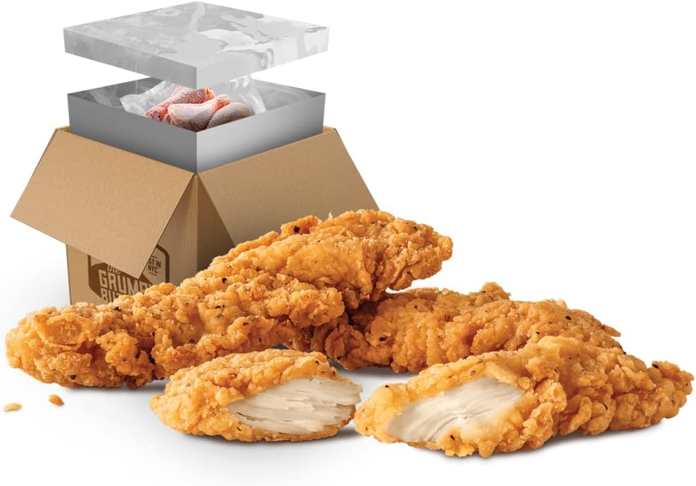 Grumpy Butcher Breaded Chicken Breast Tenderloins, 5 Pounds (Pack of 1) - Ready to Cook Natural Chicken Tenders - Premium Poultry Breed No Antibiotics & Hormones