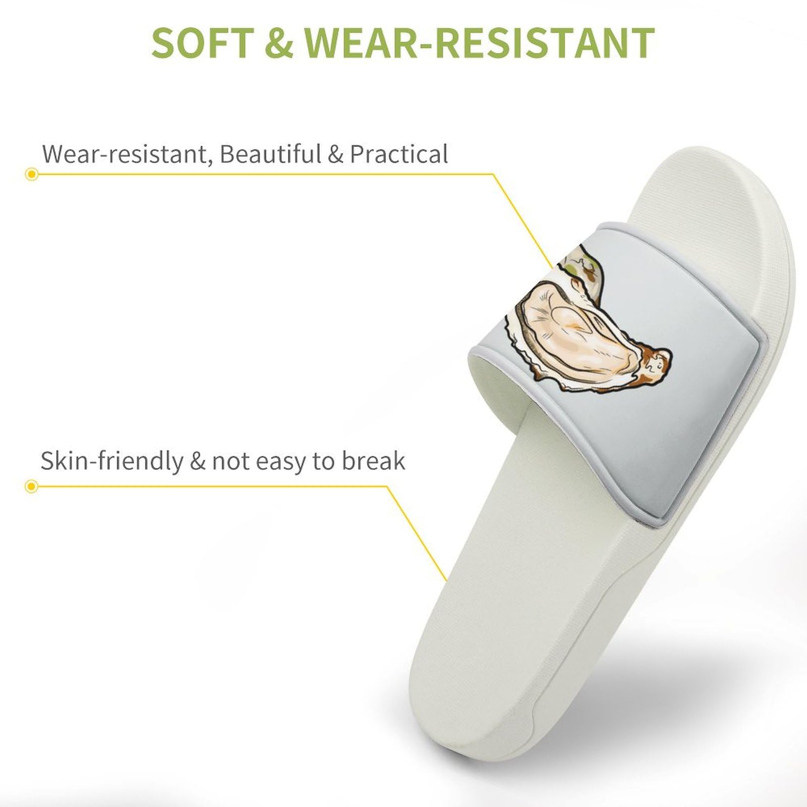 Amazon.co.jp: スリッパ 室内 牡蠣柄 カキ ルームシューズ 室内履き