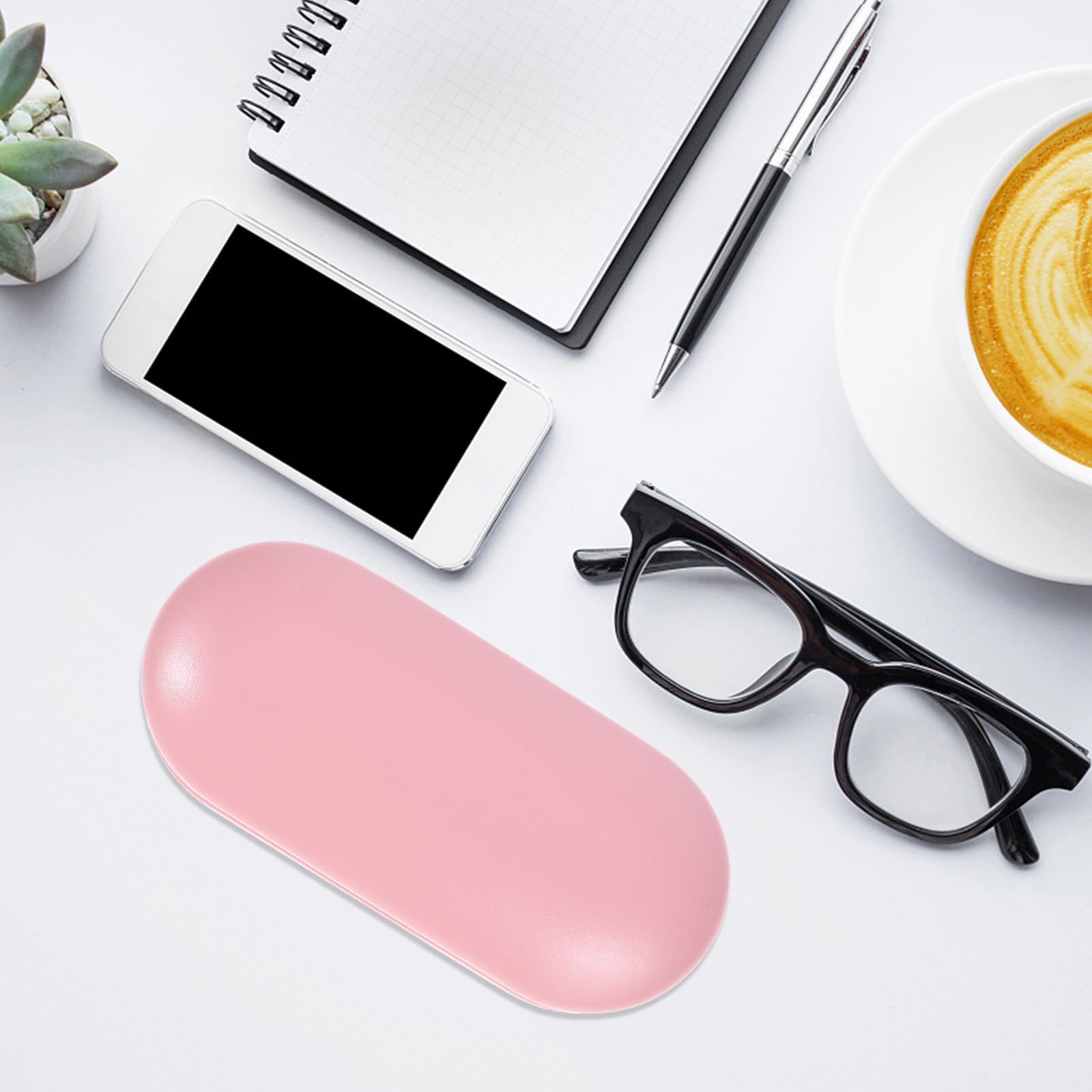 GALPADA Estuche para Lentes de Contacto y Caja para Gafas Multiusos de Doble Capa Espejo y Soporte Portátil de PU, a Prueba de Fugas, Adecuado para Viajes y Uso Diario