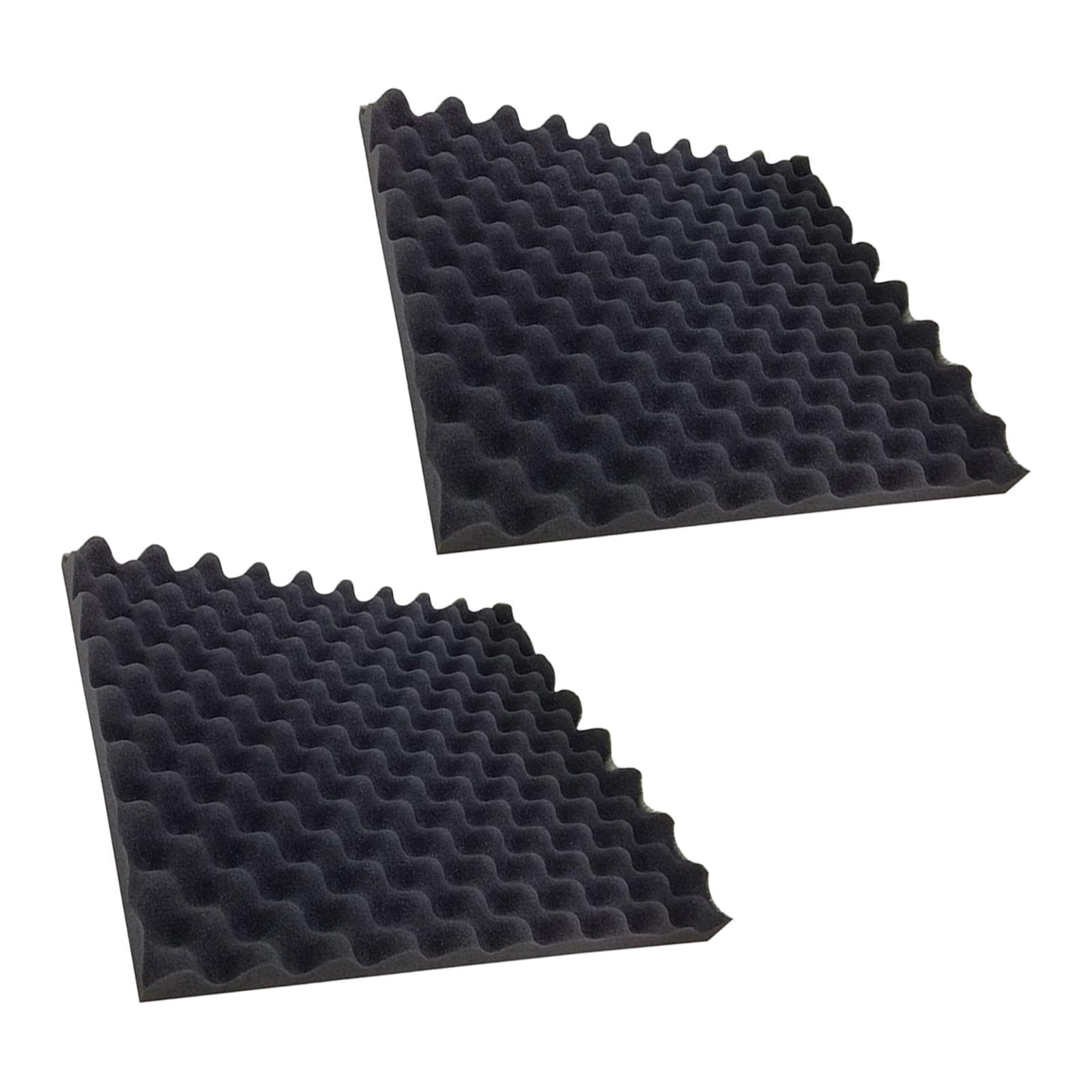 2 Pezzi Inserto per Scatola con Spugna Ondulata Fodera Spugna per Valigetta Rigida Rivestimento Antiurto per Custodia Strumenti Blocchi Spugna per Imb, 50 mm