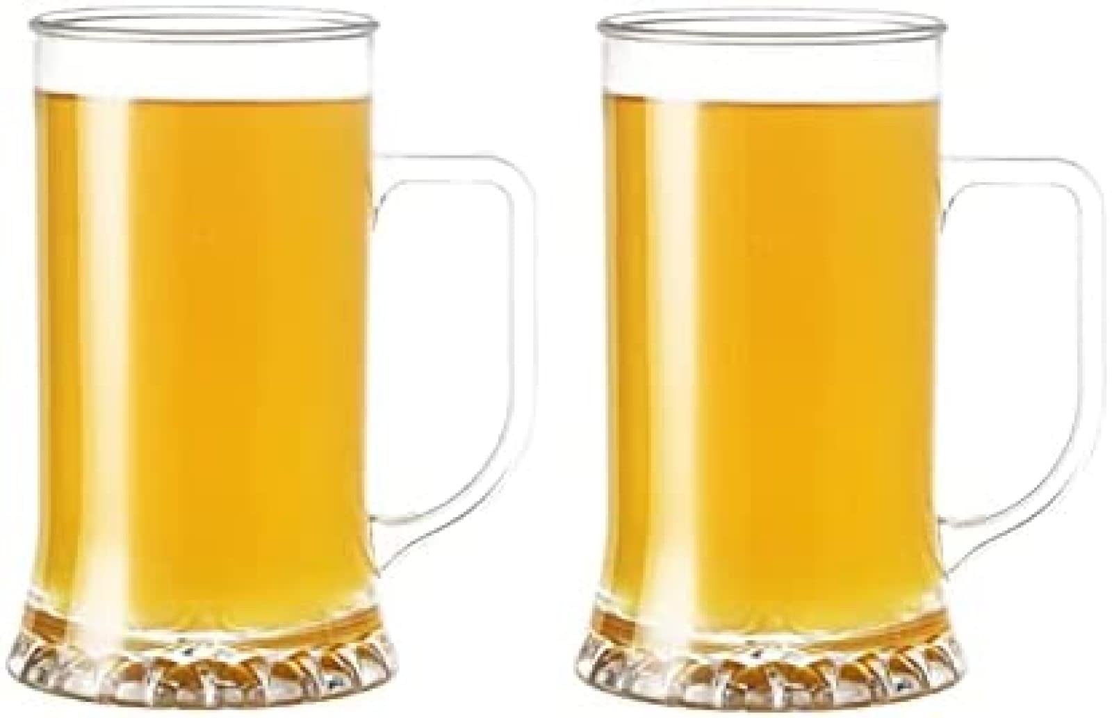 Bierkrüge aus Glas, Bierkrug aus Glas, traditionelles Bierkrug-Set, Bierkrüge mit Griffen, gefrierbare Biergläser, Bierkrug-Set mit 2–20 Unzen Pint-Becher, Bierkrug